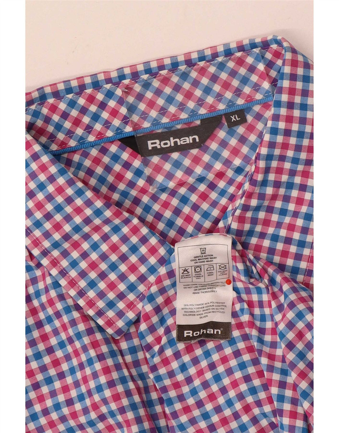 Rohan Camisa Manga Corta Hombre XL Poliamida Vichy Multicolor