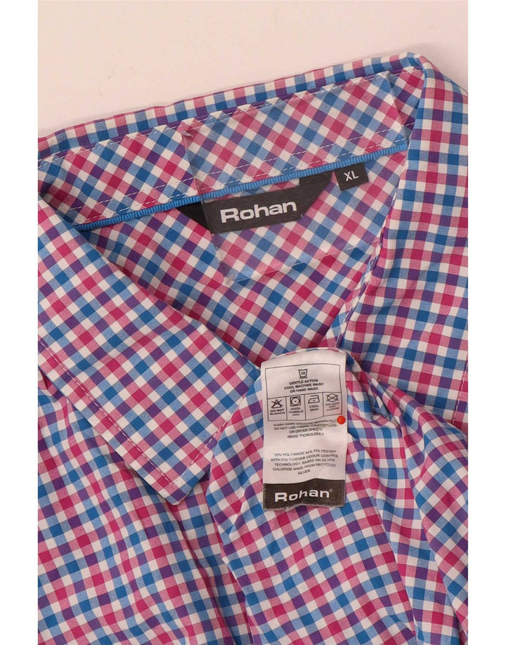Rohan Camisa Manga Corta Hombre XL Poliamida Vichy Multicolor