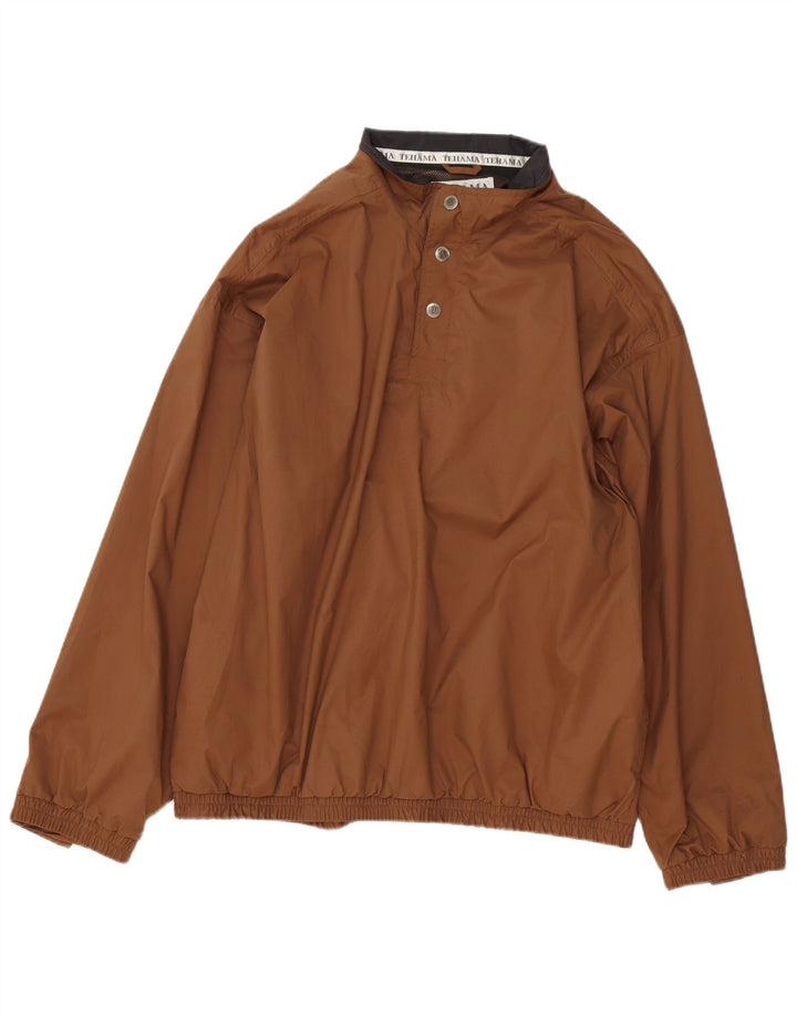 Tehama Chaqueta impermeable tipo jersey para hombre UK 42 XL Poliéster marrón