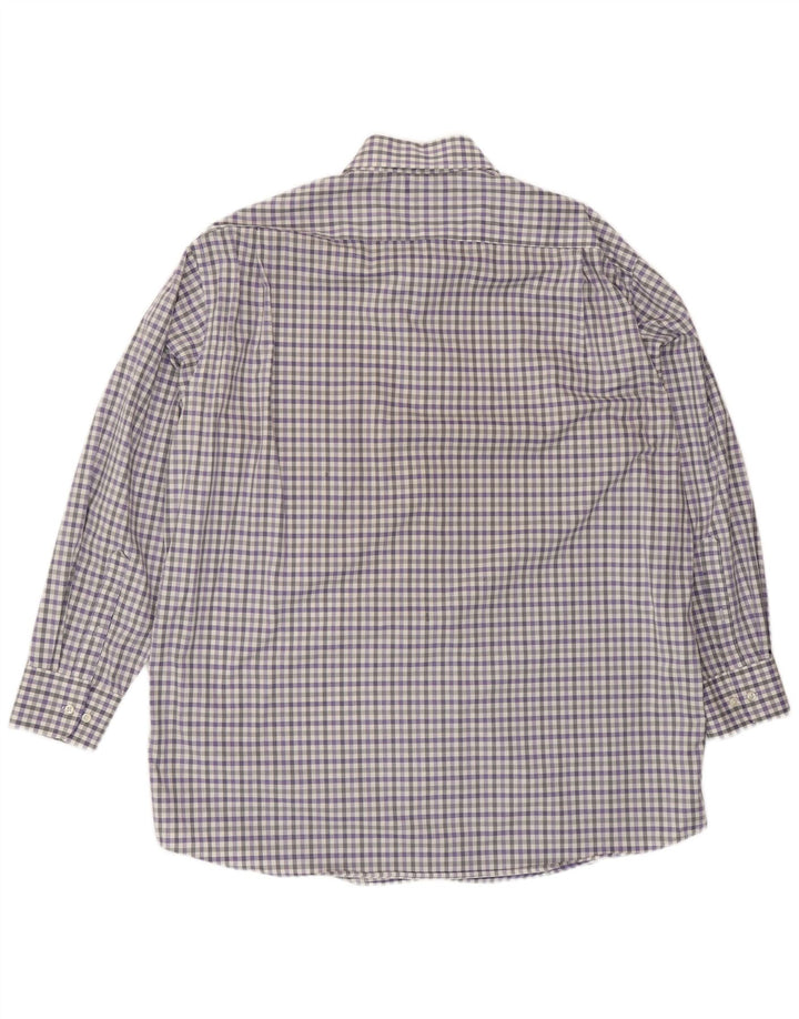 Tommy Hilfiger Camisa de corte regular para hombre Talla 17 XL Azul Vichy