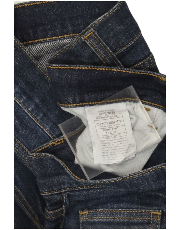 Vaqueros Carhartt Hombre Slim W32 L29 Algodón Azul Marino