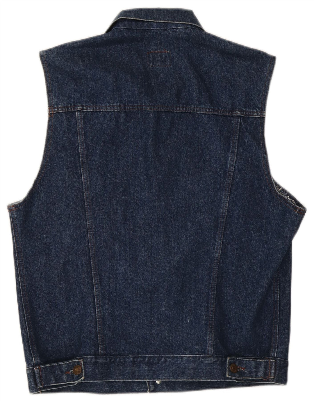 Carrera Mens Denim Gilet Reino Unido 40 Grande Azul Marino