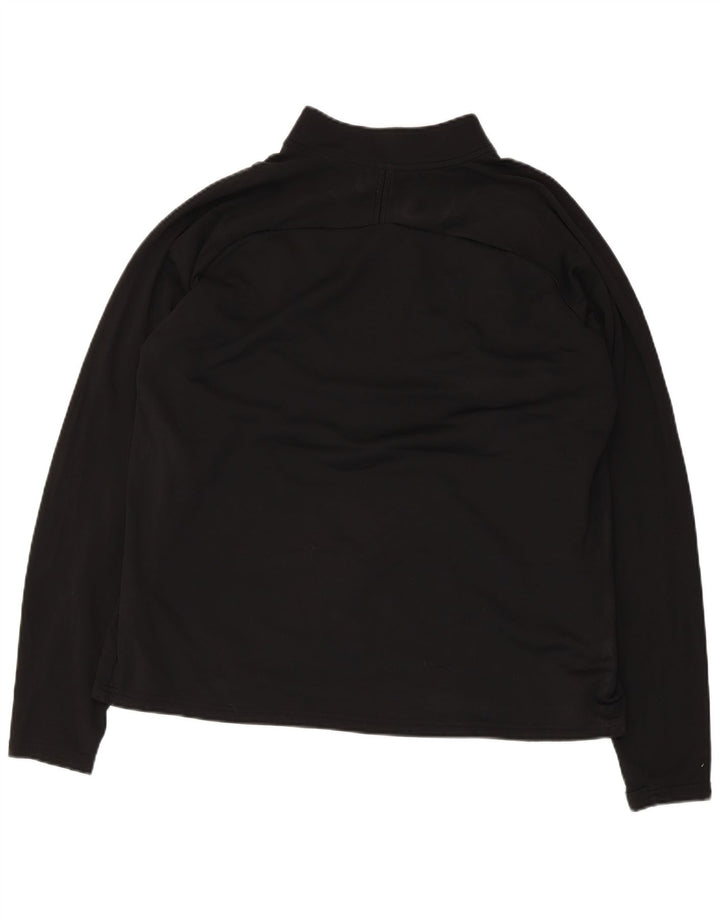 Nike Dri Fit - Chándal con cremallera y cuello para hombre, talla XL, color negro