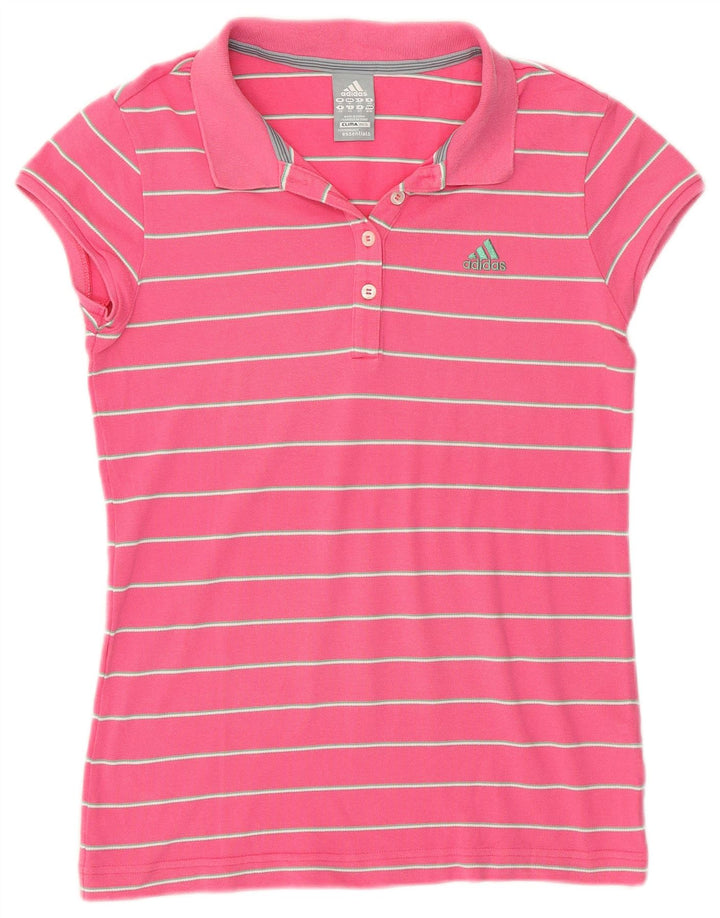 ADIDAS Polo Clima 365 para mujer Reino Unido 14 Mediano Rosa Rayas