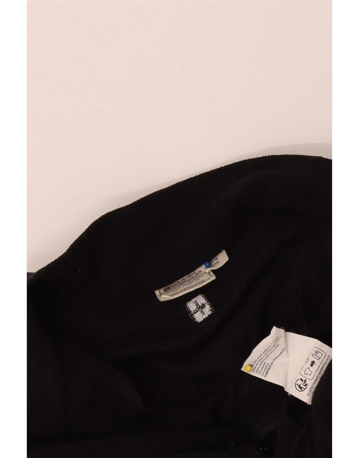 Mountain Warehouse Jersey polar con cremallera y cuello para niños 11-12 años Poliéster negro