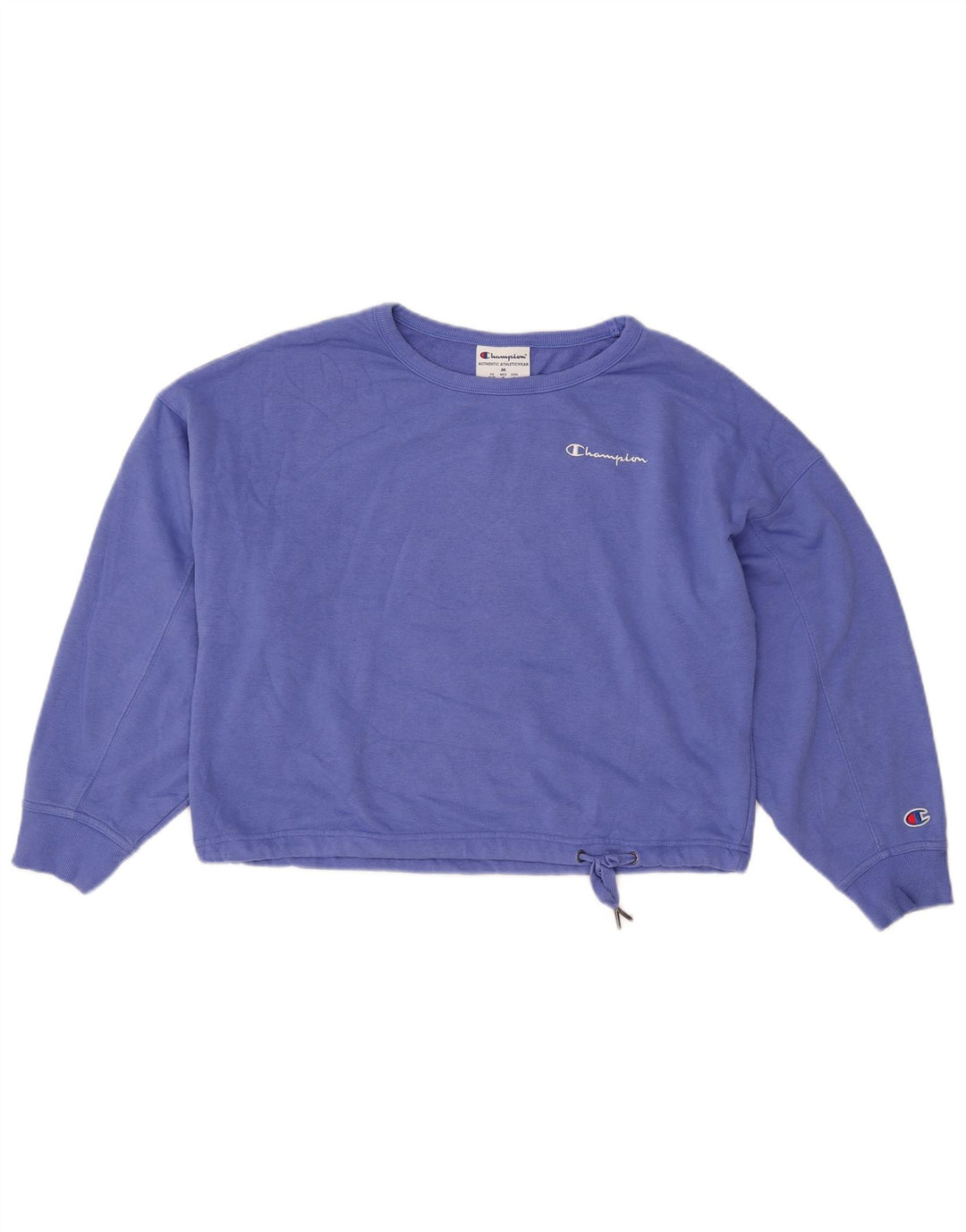 CHAMPION Sudadera corta extragrande para mujer UK 14 Azul medio
