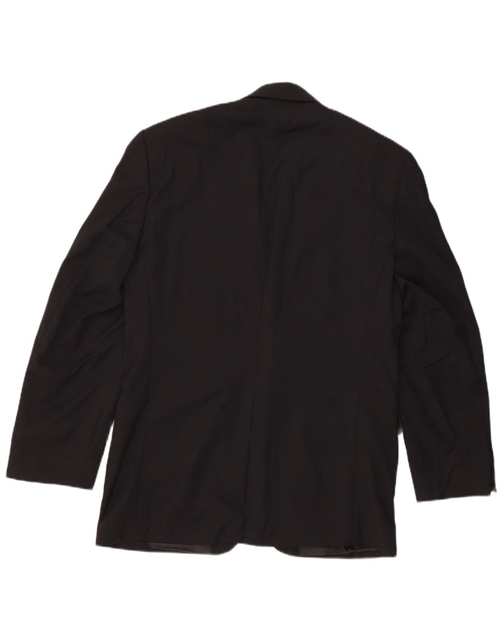 Chaps Chaqueta tipo blazer de 2 botones para hombre UK 38 Mediana Lana negra