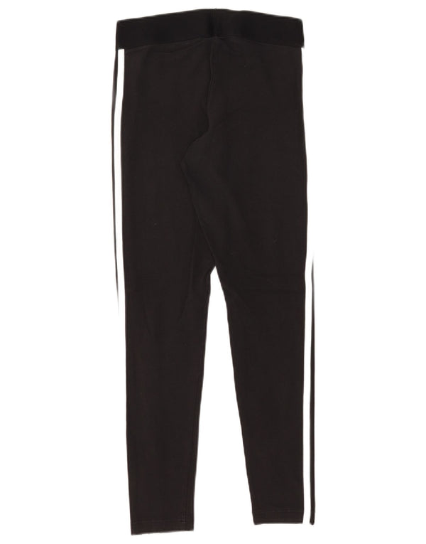 Adidas Leggings de ajuste regular para mujer Reino Unido 8/10 Pequeño Algodón negro