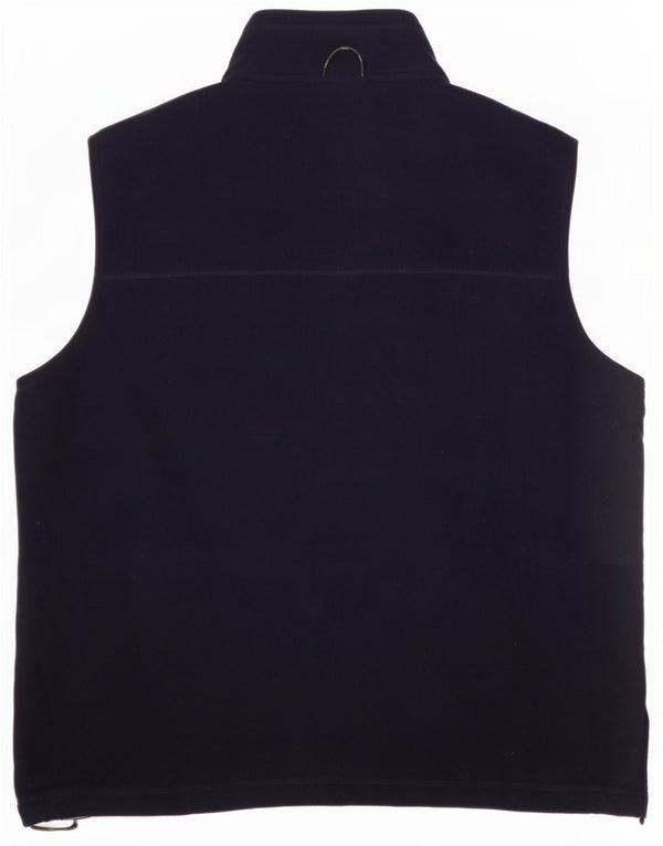 Marks & Spencer Chaleco polar para hombre UK 40 Large Poliéster azul marino
