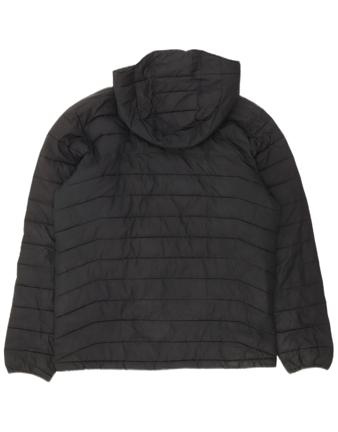 Columbia Chaqueta acolchada con capucha para hombre UK 38 Mediana Poliéster negro