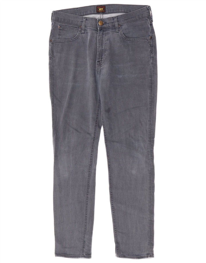 Vaqueros Lee Mujer Tapered Slim W31 L30 Algodón Azul