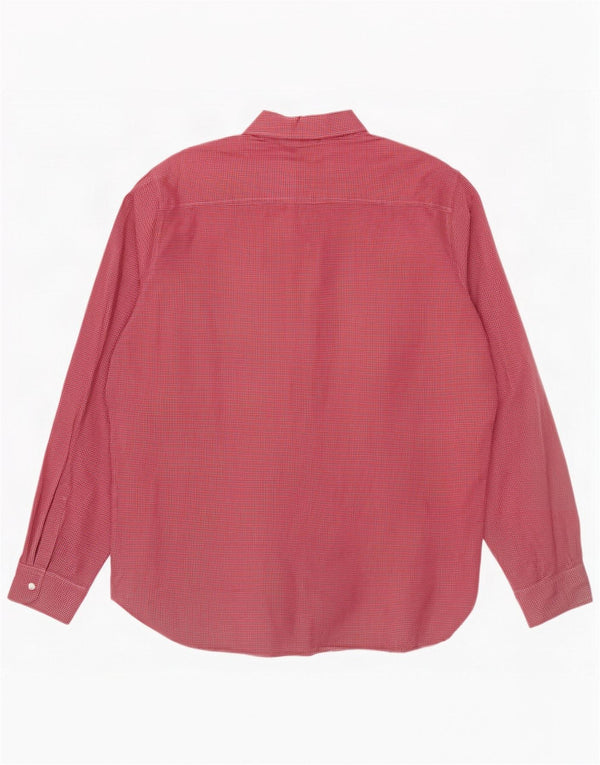 Timberland Camisa de corte regular para hombre 2XL Algodón a cuadros rojo