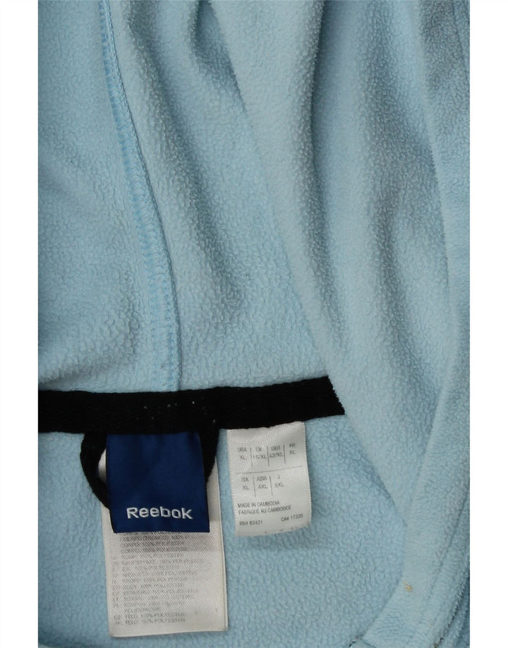 Reebok Chaqueta Polar con Capucha para Mujer UK 40 XL Poliéster Azul