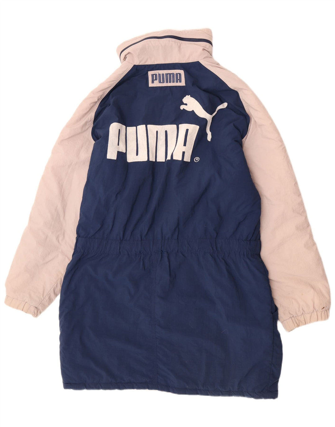 Puma Abrigo acolchado gráfico para hombre IT 52 XL Azul marino Colorblock Poliamida