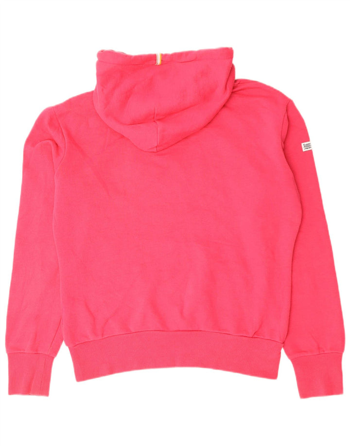 Superdry Jersey con capucha extragrande para mujer Reino Unido 10 Small Pink Cotton