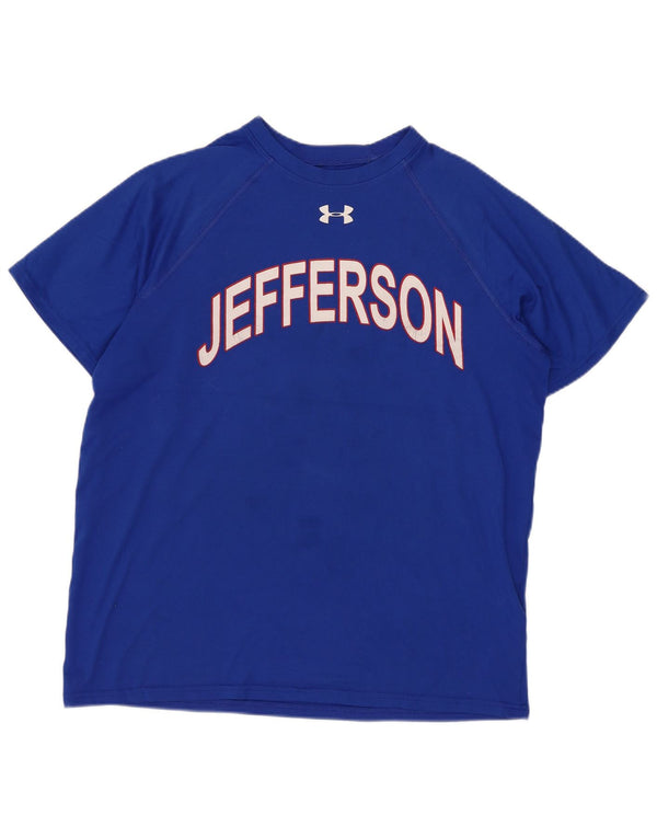 Under Armour Camiseta gráfica Heat Gear para niños 13-14 años XL Azul