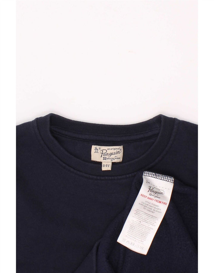 Penguin Sudadera para niño Jumper 8-9 años Azul Marino