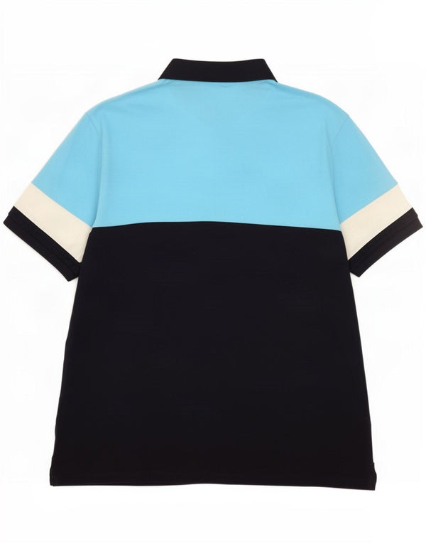 Marks & Spencer Polo de edición limitada para hombre XL Algodón con bloques de color azul