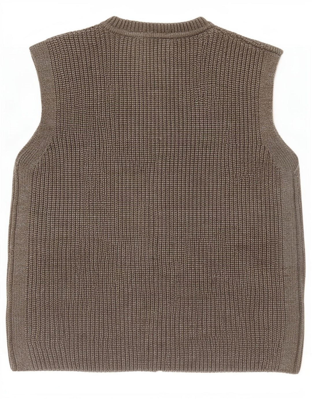 Marks & Spencer Suéter tipo cárdigan sin mangas para mujer UK 10 Small Grey