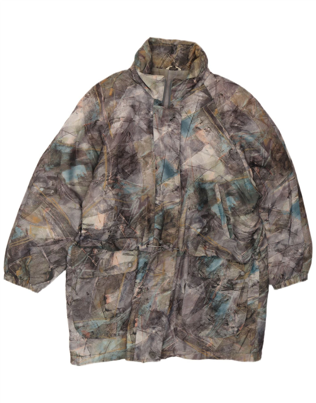 C&A Chaqueta cortavientos con estampado abstracto para mujer IT 44 Medium Multicolor