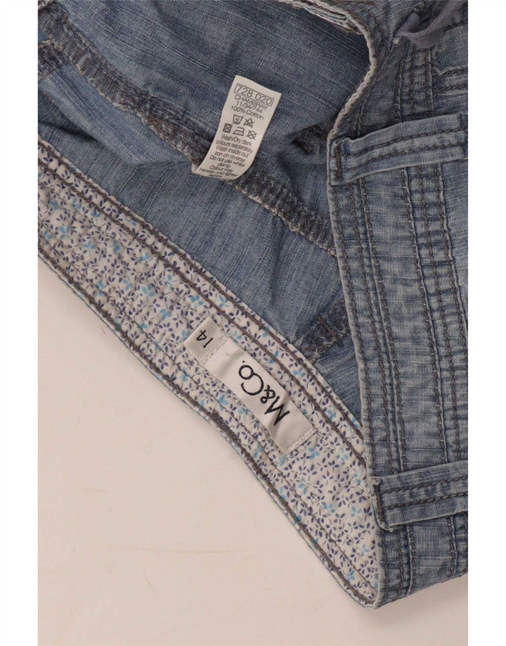 Bermudas para mujer M&Co UK 40 Large W32 Algodón azul