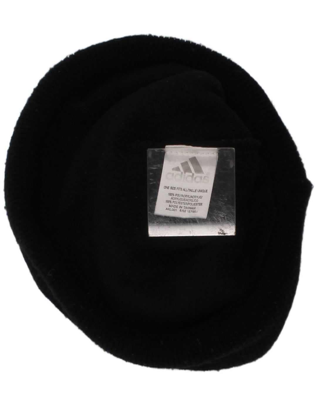 Adidas Gorro de punto para hombre Talla única Poliéster a rayas negras