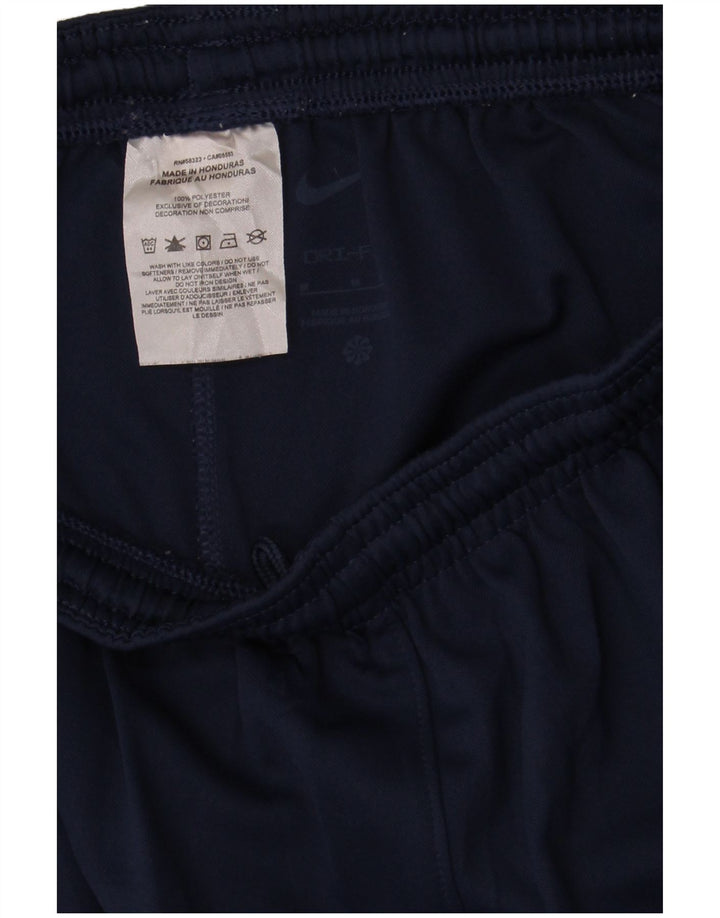 Nike - Pantalones cortos deportivos Dri Fit para mujer, talla 40, talla M, poliéster, color azul marino