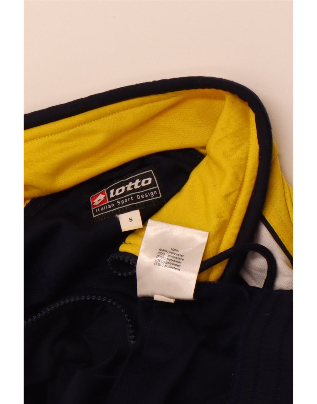 LOTTO Chaqueta de chándal para hombre Small Azul marino Colorblock Poliéster