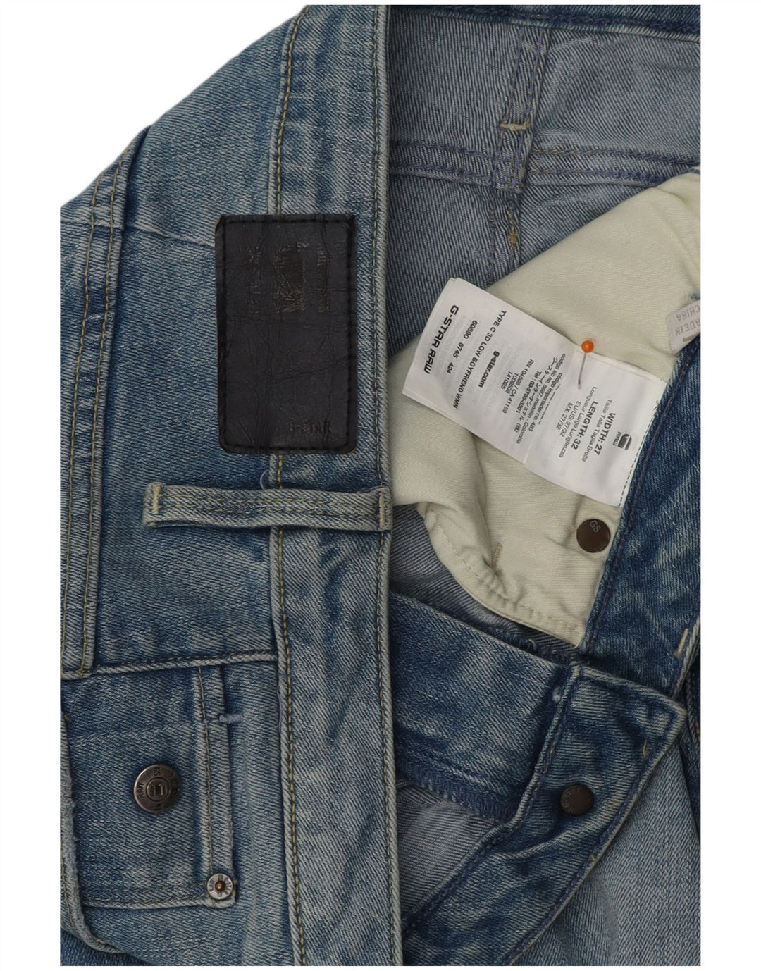 Vaqueros ajustados con corte boyfriend para mujer G-STAR W27 L28 Algodón azul