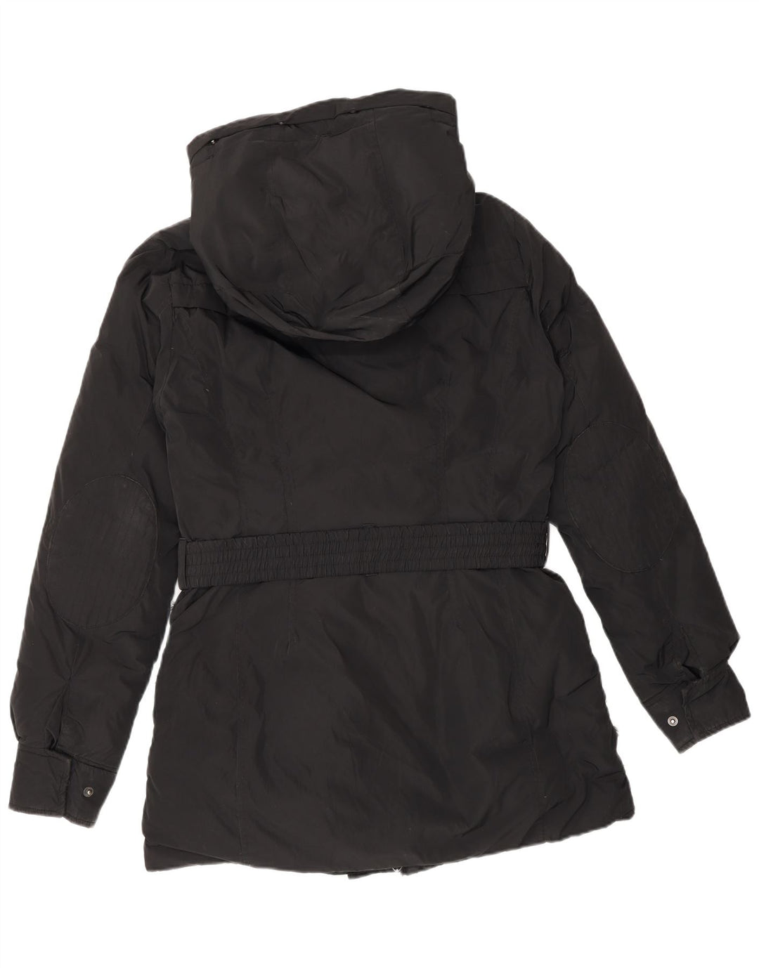 Timberland Abrigo acolchado con capucha para mujer UK 10 Small Poliéster negro