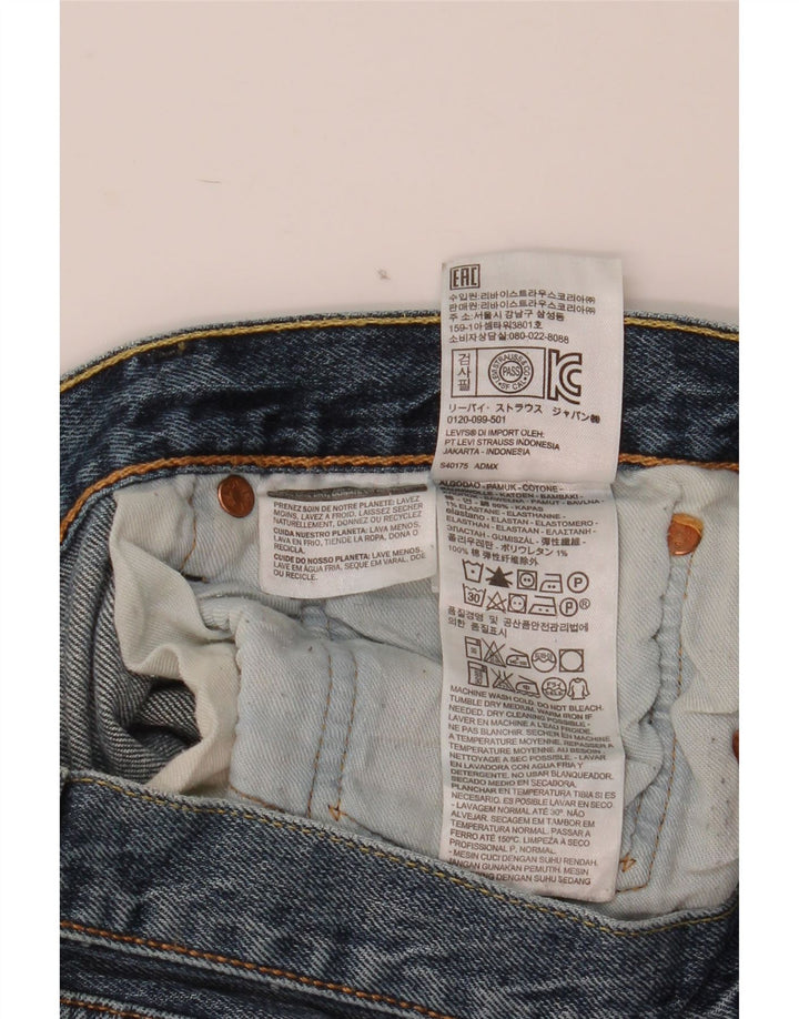 Levi's Hombre 501 Vaqueros Rectos W32 L30 Algodón Azul