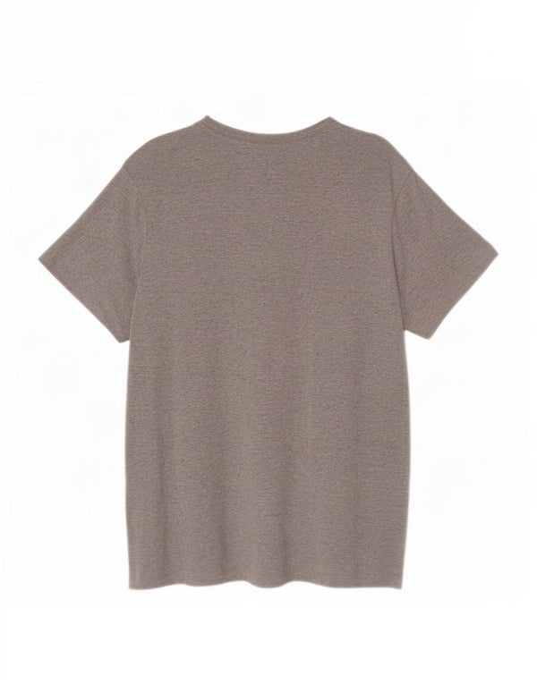Camiseta Nike Hombre Top XL Algodón moteado gris