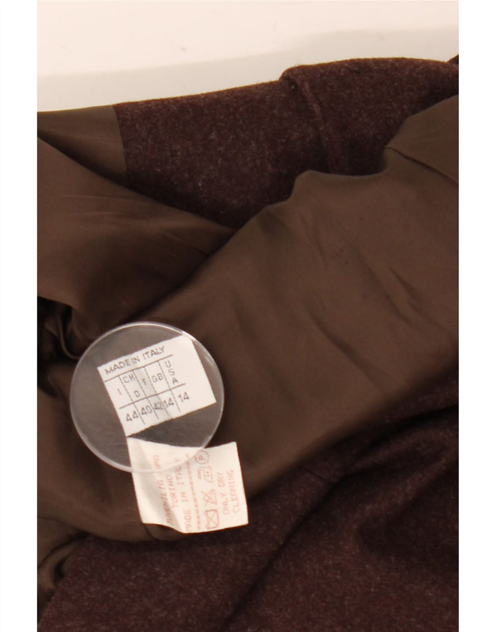 Federica Chaqueta tipo blazer de 5 botones para mujer Reino Unido 14 Lana marrón medio