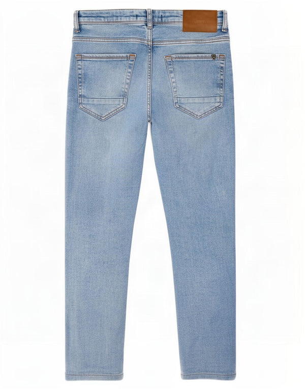 Zara Mens Cropped Slim Jeans EU 40 Medium W31 L25 Algodón Azul