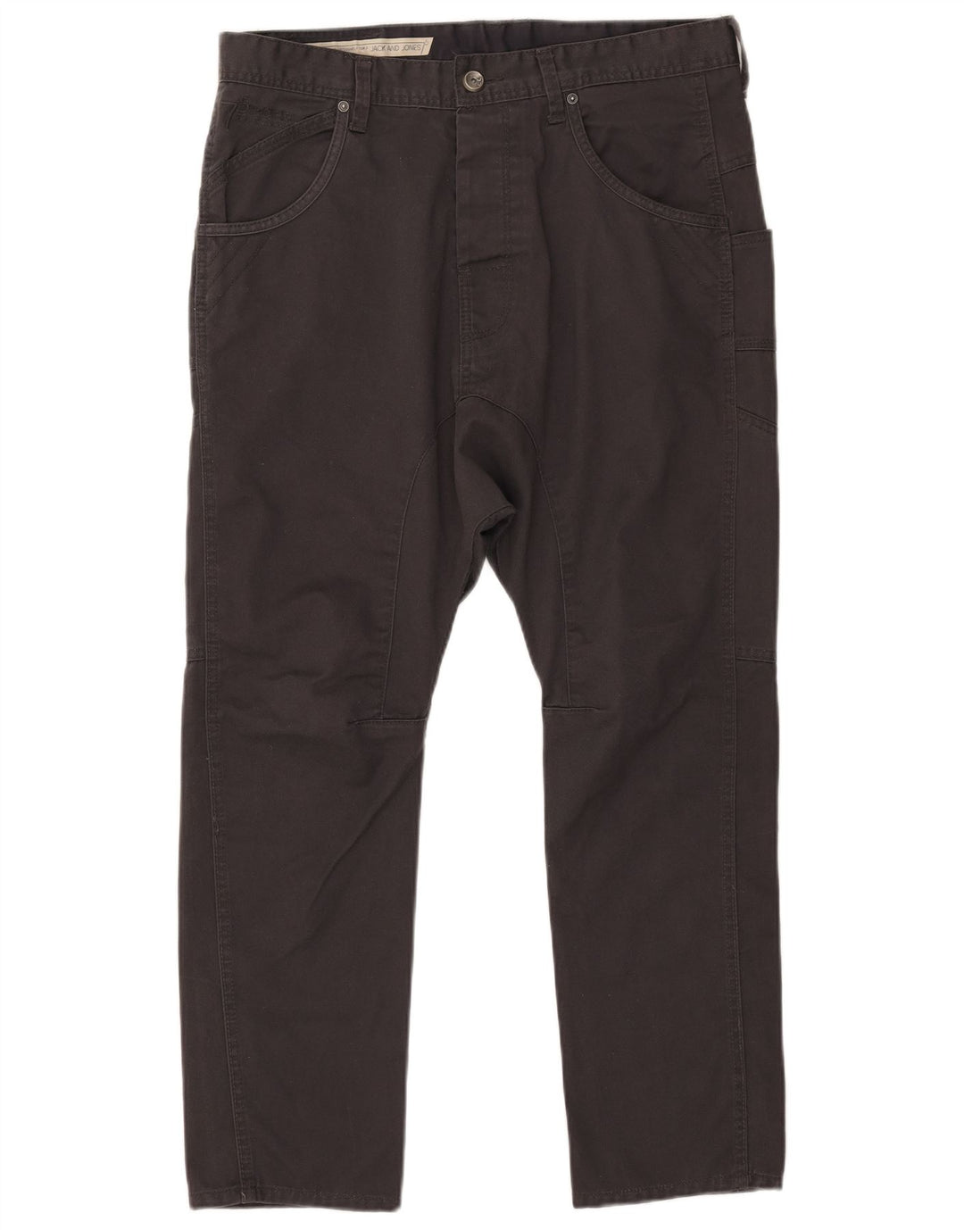 Jack & Jones Mens Slim Casual Pantalones W34 L25 Poliéster Negro