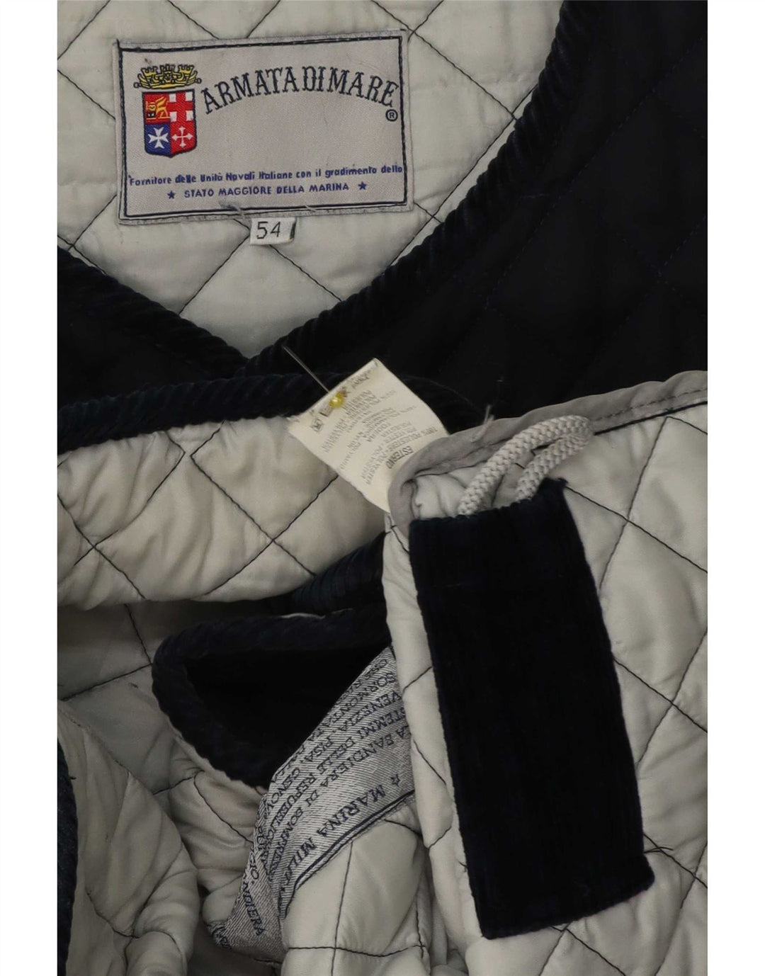 Armata Di Mare Chaleco acolchado para hombre IT 54 2XL Poliéster azul marino