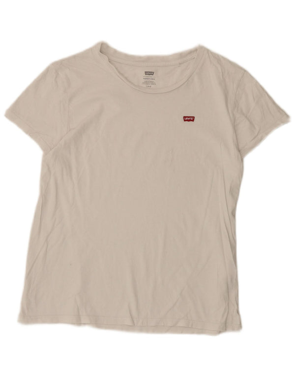 Levi's Camiseta para mujer Top UK 46 Large4 Algodón blanco