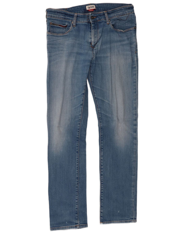 Tommy Hilfiger Vaqueros ajustados para hombre W34 L32 Algodón azul
