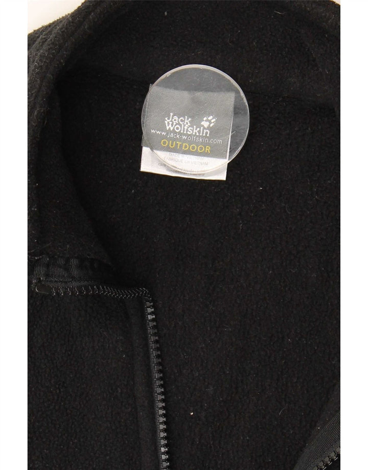 Jack Wolfskin Chaqueta Forro Polar Mujer UK 12/14 Mediano Negro Poliéster