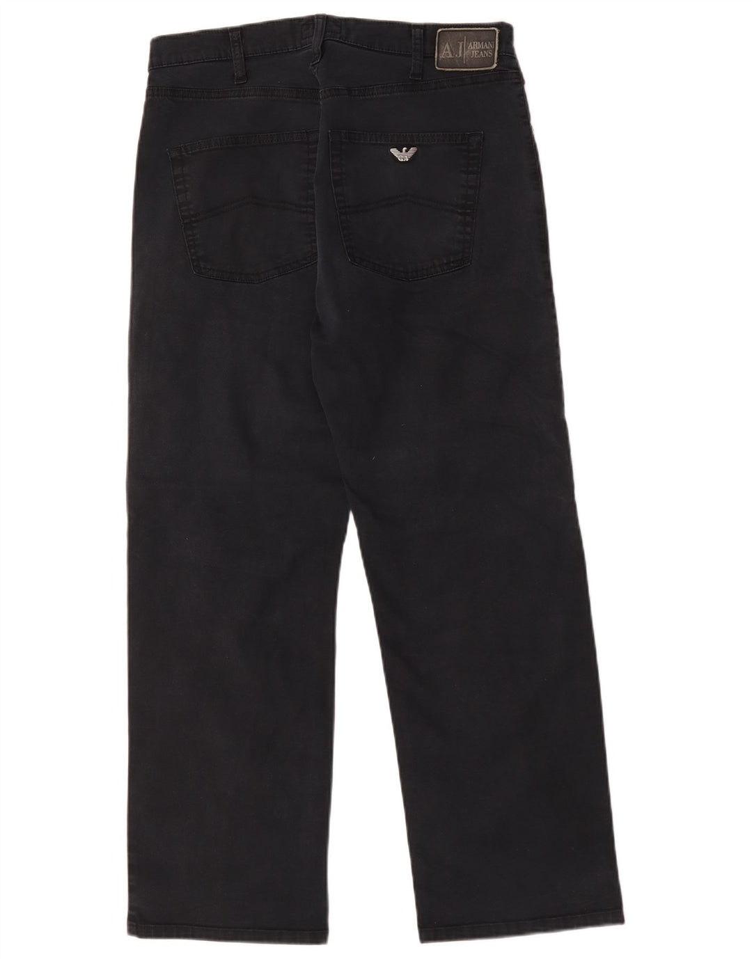 Armani Jeans rectos para hombre W32 L28 Algodón negro