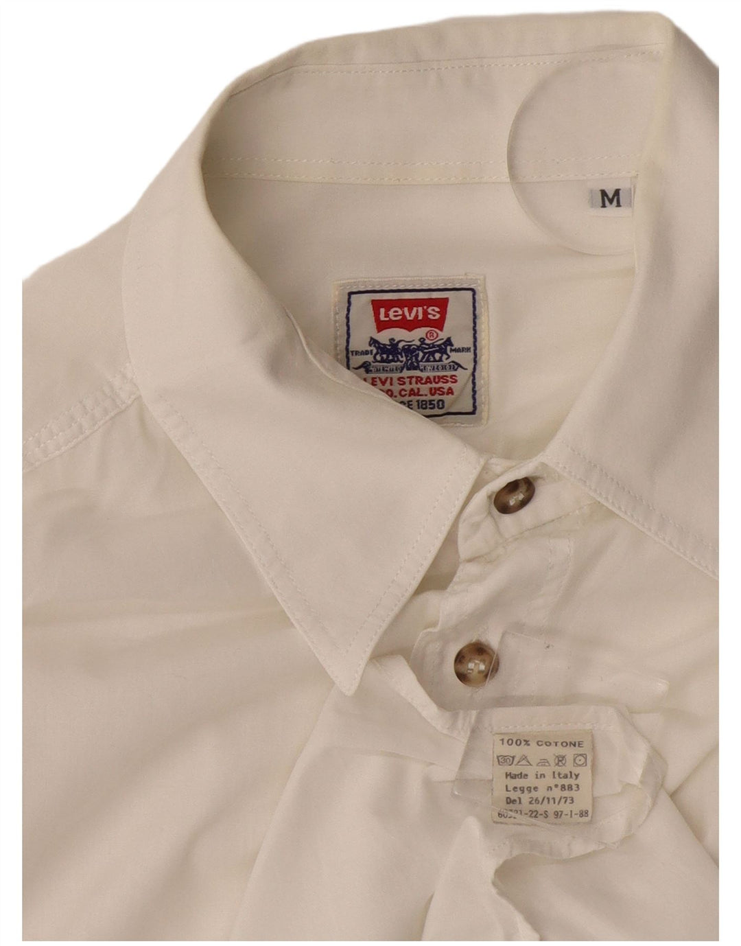 Camisa LEVI'S Hombre Mediana Algodón Blanco
