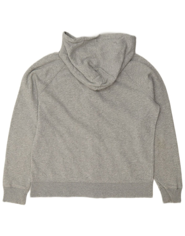 Gap Sudadera con capucha y cremallera gráfica para mujer UK 40 XL Algodón moteado gris