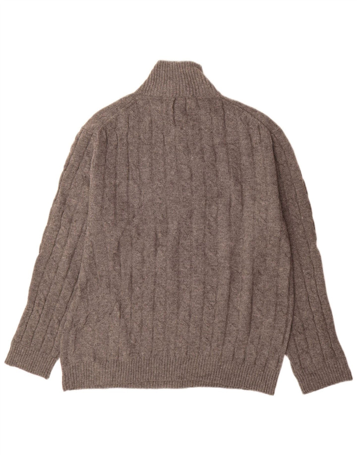 Gant Jersey De Cuello Con Botones Para Hombre 3XL Gris Lana De Cordero