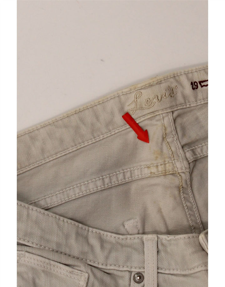 Vaqueros pitillo Levi's para mujer W29 L34 Algodón gris