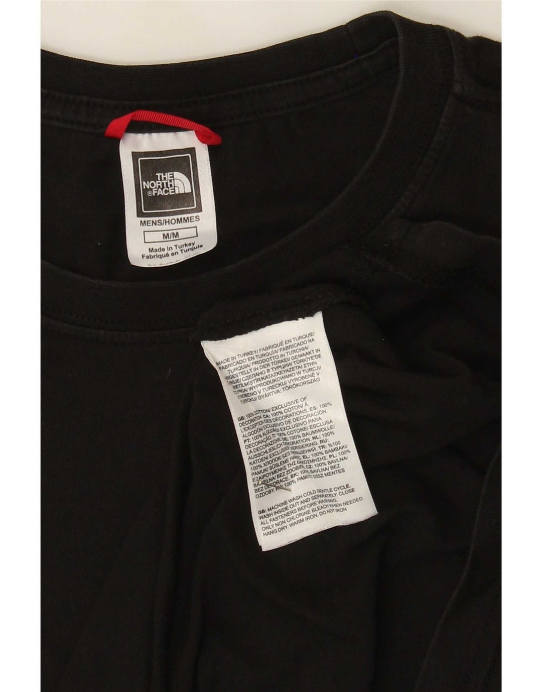 The North Face Camiseta gráfica para hombre Top Medium Black Cotton