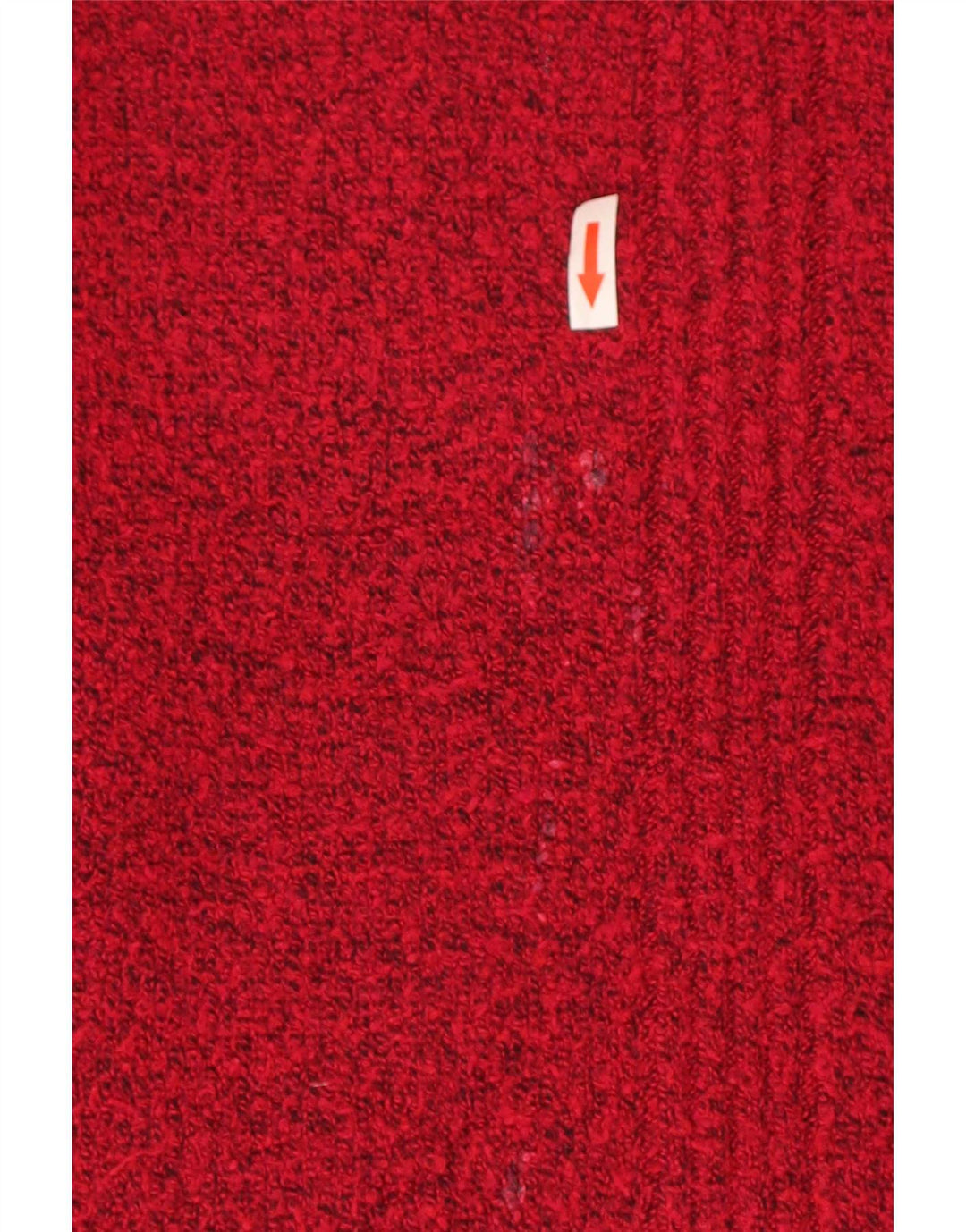 Marks & Spencer Suéter tipo jersey con cuello barco para mujer, Reino Unido 44, mediano, moteado en rojo