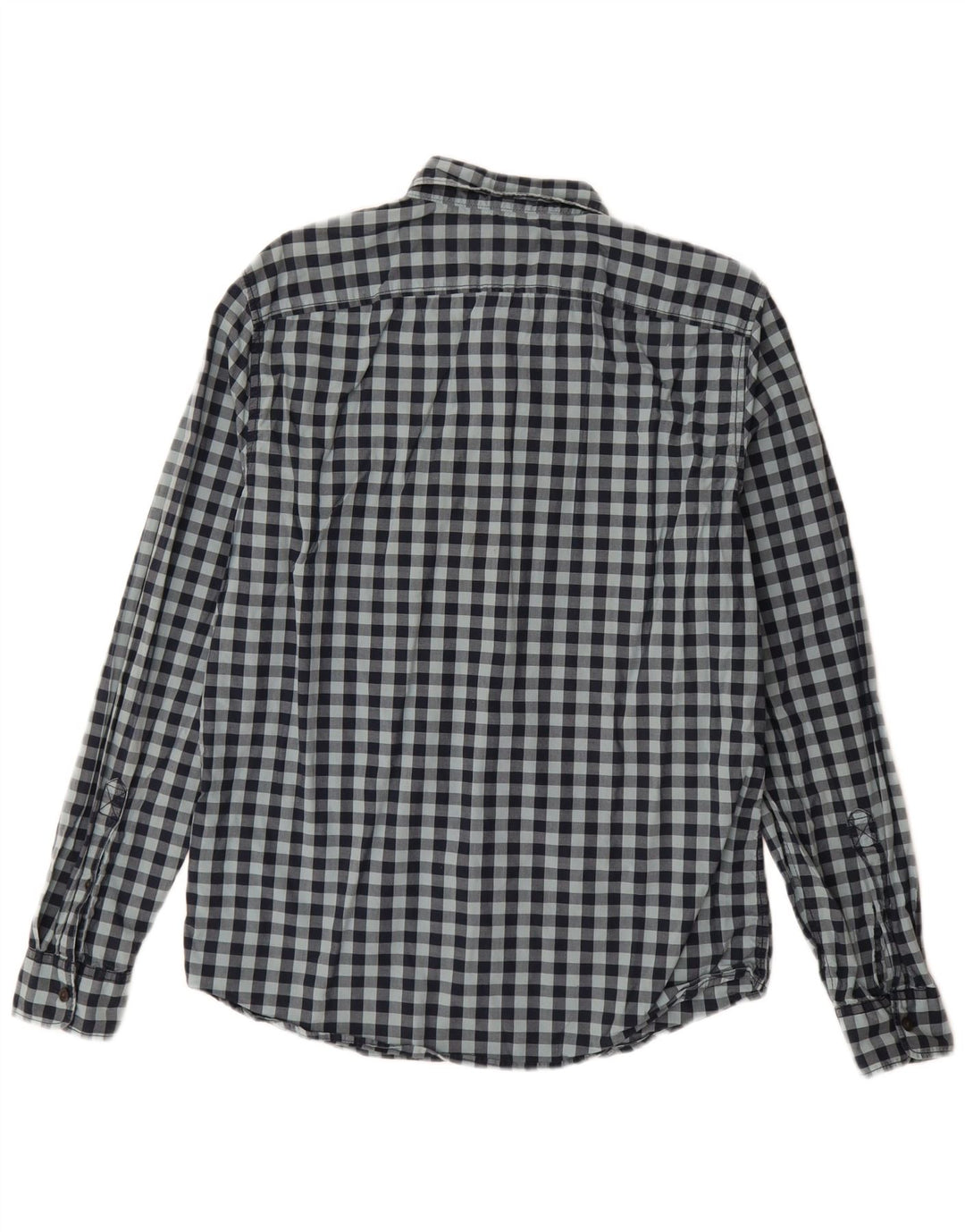 Camisa Timberland Hombre Slim Fit Algodón Vichy Azul Marino Medio