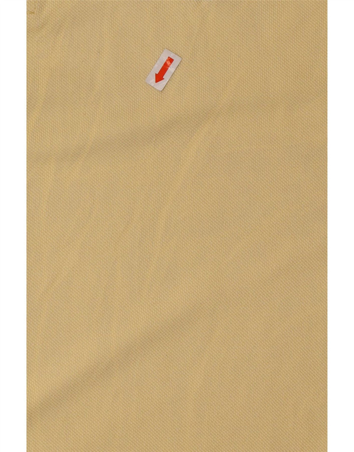 MARLBORO CLASSICS Polo para hombre grande de algodón amarillo