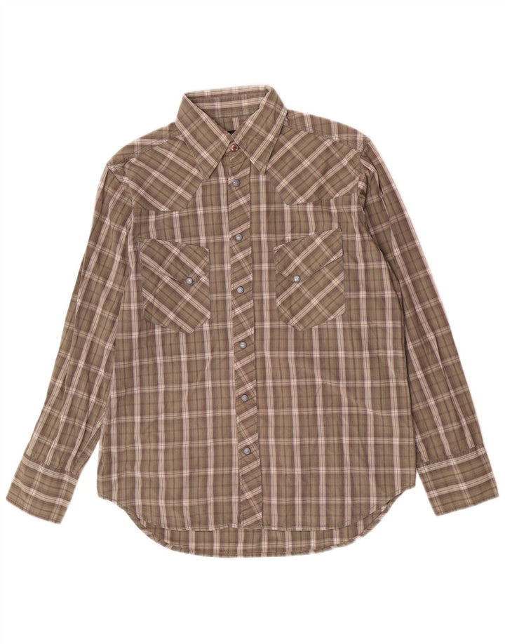 Camisa G-Star Hombre Large Khaki Check Cotton