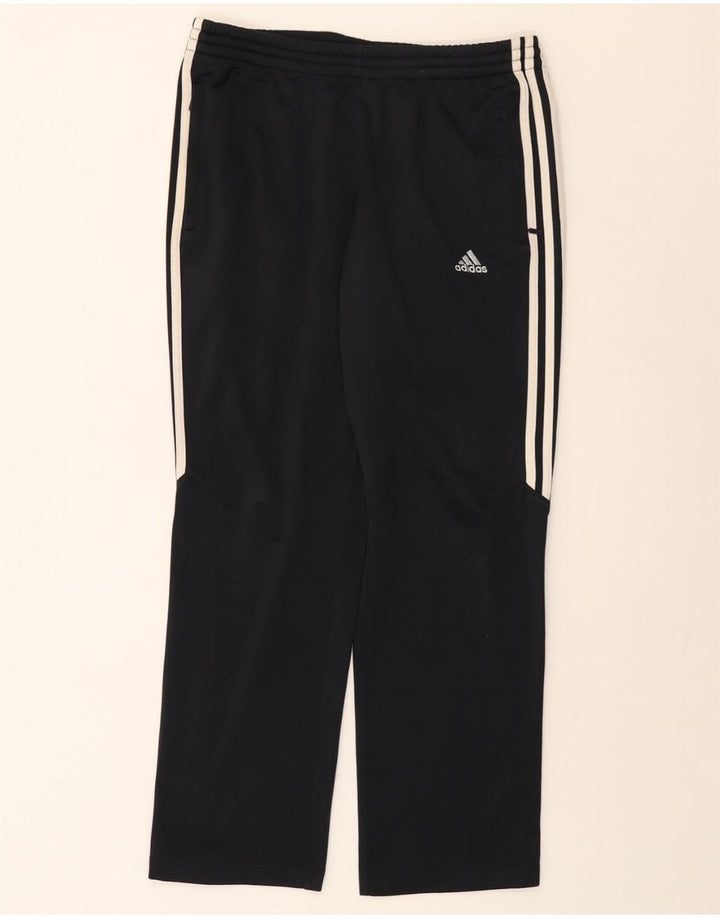 Pantalones de chándal ADIDAS para hombre, talla grande, poliéster negro